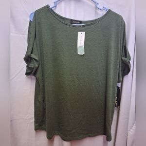 Olive Green Short Sleeve Women's Tee